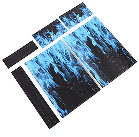 YSPFD0322 Flammenmusteraufkleber für PS5 ohne CD-Controller, Dekoration Skin Cover für Konsolen für PS5, Frosted Protective Film Sticker für PS5
