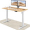 Desktronic HomeOne Standing Desk – 140 x 70 cm Height Adjustable Desk with Electric Dual Motor, Touchscreen Controller & Integrated USB/USB-C, 3 Memory Presets