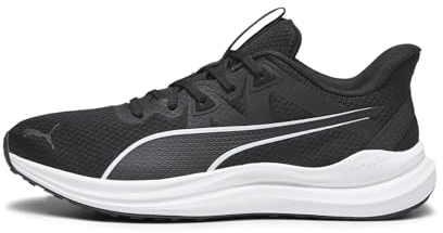 PUMA Unisex Reflect Lite Road Running Shoe, Black Black White, 40 EU