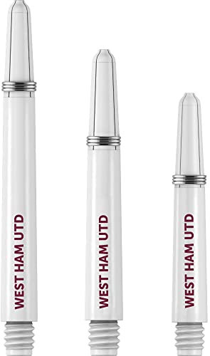 FOCO Officially Licensed W'Ham United Football Club Hammers FC Dart Shafts with Springs Tweenie 3 Sets of 3 Stems (3XS1672)