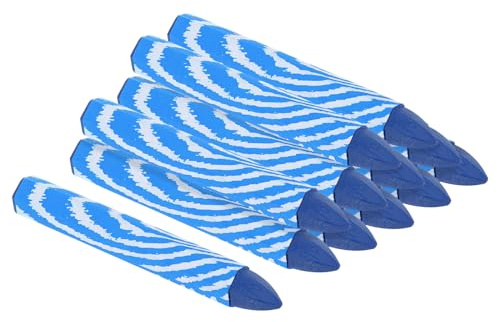 PATIKIL Lumber Marking Crayons, 12 Pack 4x0.55 Hex Wax Tire Marker Drawing Crayons for Wood, Glass, Ceramics, Cartons, Cloth, Stone, Blue