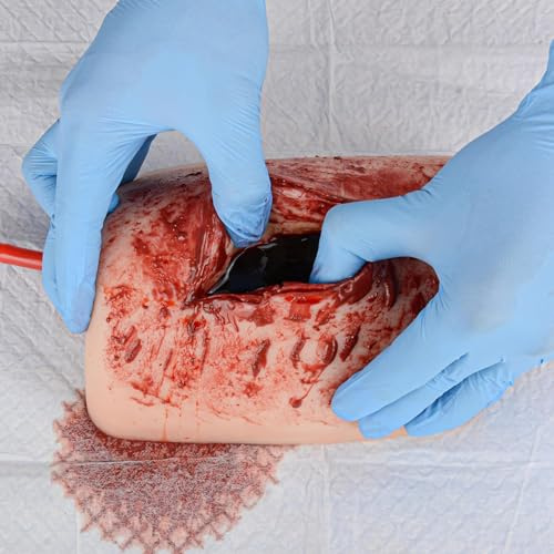 UIGJIOG La Pochette Plaie Cuisse Simule Le Bandage Plaie Et Le Garrot Entraîneur Garrot Contrôle du Sang Entraîneur Garrot Formation À L'arrêt du Saignement Cours De Médecine