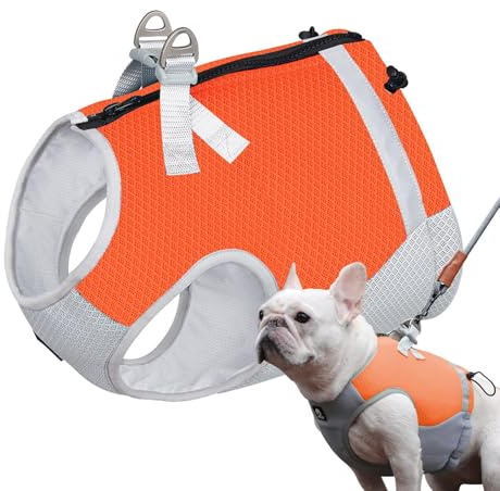 Arnés de refrigeración para perro, arnés de tela refrescante de 3 capas para perros, hebilla ajustable, tiras reflectantes, cómodos chalecos para cachorros, para montañismo, deportes, tren, verano