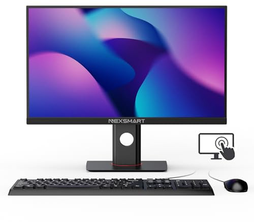 SUKOTOP SAINTDISE Computer desktop All-in-one Touch screen 8GB DDR4 512GB SSD Core i7 PC 23,8 pollici 1920x1080 FHD regolazione libera dell'altezza Supporto Wi-Fi Dual Band, Bluetooth 4.2, nero