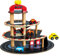 Bino Parkhaus aus Holz, Spielzeug für Kinder ab 3 Jahre (Autospielzeug mit 3 Etagen, Aufzug und 4 Autos, Motorikspielzeug mit Tankstelle, aus robustem & massivem Holz), Mehrfarbig