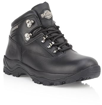 Northwest Territory INUVIK Men’s Mid Rise Waterproof Leather Hiking & Walking Boots