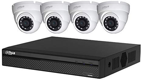 Kit vidéo Surveillance DAHUA Full HD 4 caméras dômes de 2 Mpx