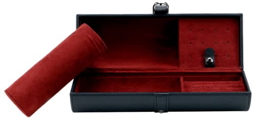 Decorebay Travel size round Watch, Cufflinks and Jewelry Box and Organizer (Fabulous)