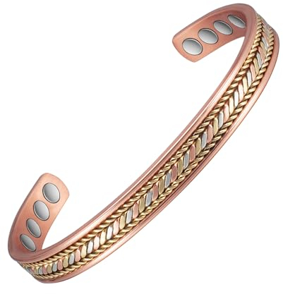 Kupfer-Armband für Arthritis, mit Magneten, für Männer und Frauen
