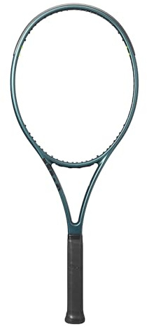 Wilson Blade 104 V9 Strung Performance Tennis Racket - Grip Size 3-4 3/8, Strung with Sensation 16 Natural at Mid Range Tension