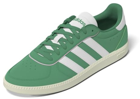 adidas Baskets Breaknet Sleek pour Femme, Vert Court, Blanc, Rose Clair, 38 2/3 EU