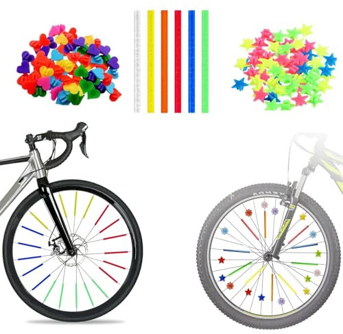 AHEJIOO 84 Stück Fahrrad Zubehör, Speichenreflektoren Fahrrad Kinder, Fahrrad Zubehör Kinder, Woom Fahrrad Kinder, Katzenaugen Fahrrad Kinder, Fahrradzubehör Kinder, Reflektoren Fahrrad Kinder