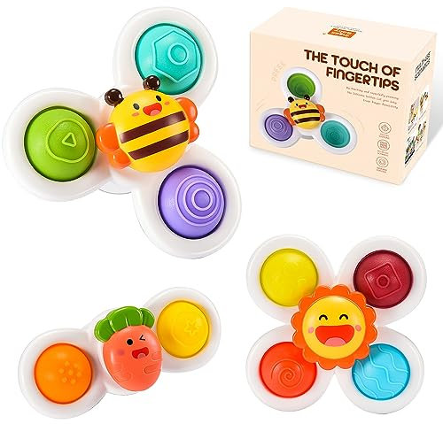 Saugnapf Spielzeug Baby, Babyspielzeug ab 6 9 12 Monate Beschäftigung im Flugzeug Kleinkind Badewannenspielzeug ab 1 2 Jahre Ostergeschenke für Kinder