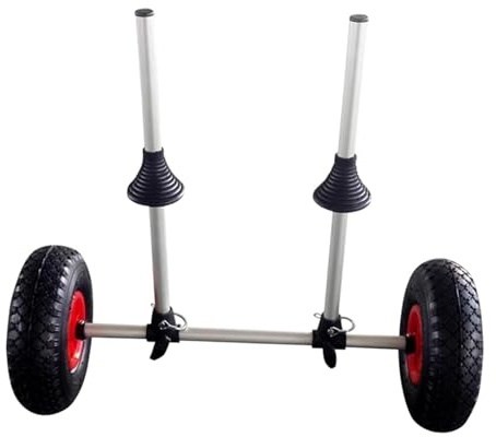 Amagogo Carrello Kayak Carrello Kayak Carrello con Ruote, trasportatore di Carrello ergonomico, Compatto Leggero e Pesante per Canoa, Paddle Board