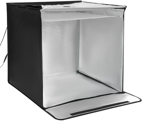 Caja de luz profesional portátil para estudio fotográfico, dormitorio, oficina, se puede utilizar para guardar bolsas de joyería de 60 x 60 x 60 cm