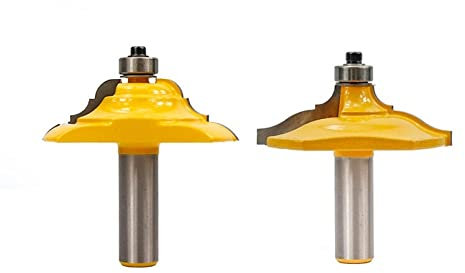 Fresa de mango de carburo sólido ， 2 brocas for enrutador de madera, brocas for molduras de muebles de 2 1/2 de diámetro