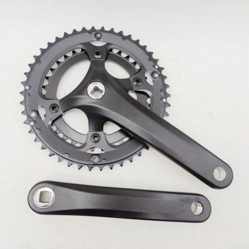 Juego de bielas para bicicleta de carretera 46T 34T de aleación de acero, interfaz de agujero cuadrado, ligeros brazos de manivela de 170 mm, compatibles con bicicletas plegables de 7, 8, 9