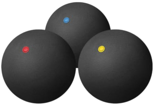 YARNOW 3 Pezzi Palline da Racquetball in Gomma con Rimbalzo Regolare, per Uso Interno ed Esterno, per Allenamento Sportivo e Attrezzature per Sport all’Aperto