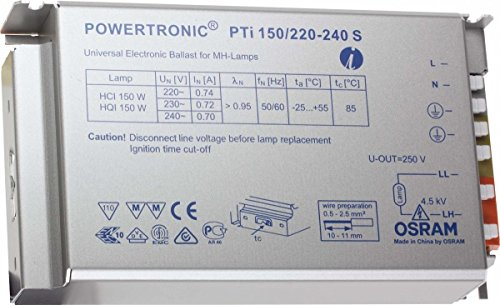 OSRAM elektronisches Vorschaltgerät (EVG), POWERTRONIC INTELLIGENT PTi S, EVG, PTI 150/220-240 S