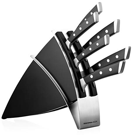 Tescoma Messerblock AZZA, mit 6 Messern, Silber/Schwarz