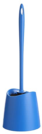 TATAY Escobilla WC | Materiales Resistentes | Diseño Moderno | Cepillo Fijo y Duradero para Buena Higiene | Escobillas de Baño | Fabricada en España | 12 x 12 x 38 cm - Azul