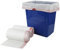 Cadine 20L Müllbeutel mit Zugband, Weiß, 2 Roll / 120 Counts