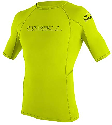 O'Neill Youth Basic Skins S/S Rash Guard - Lime, 12