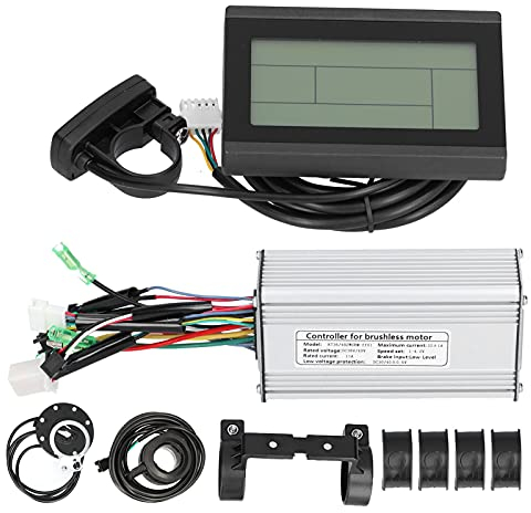 BTER E-Bike Motor Controller Kit, 36V/48V 500W Elektrofahrrad Motor Geschwindigkeitsregler mit LCD Display, DIY E-Bike Umbausatz für KT, für Elektrofahrrad, Roller, Elektro-Skateboard