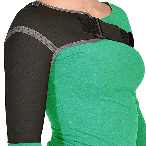 Sportherapy Attelle épaule Ambidextre Fixation Latérale | Immobilisateur d'Épaule en Néoprène Respirant | Épaulière Tendinite Ajustable pour Hommes et Femmes | Dispositif Médical Certifié (XL)