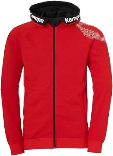 Kempa Core 26 Hood Jacket Chaqueta con Capucha para Hombre Chaqueta de Entrenamiento Sudadera con Capucha Jersey Balonmano Voleibol Gimnasio de Interior Fitness