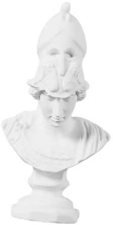 PRETYZOOM Mini statue in resina, 8 * 4 cm, stile mitologia greca, oggetti artistici da collezione, busti ideali per arredare la tua casa, motivo: Atena