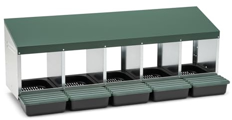 Agrarzone Legenest für Hühner 5 Abteile Nistbox Geflügel Eier