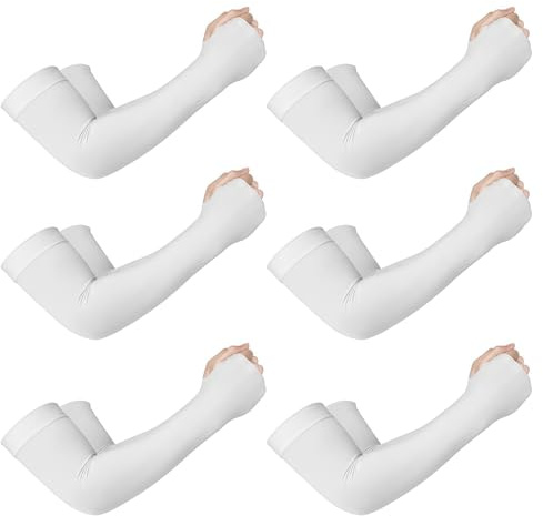 Supmovo Manicotti Braccia Anti UV Manicotto Braccio, Manicotti Pallavolo Ideali per Ciclismo Calcio Padel Beach Volley, Compressione Maniche per Braccia Copri Tatuaggi per Uomo