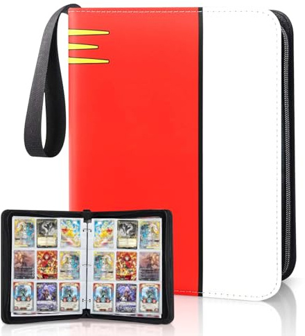 Raccoglitore Carte, 900 Tasche album carte 50 Pagine Album cartella da Collezione Porta PU Album Impermeabile Carte binder Regalo Perfetto per Giovani Collezionisti