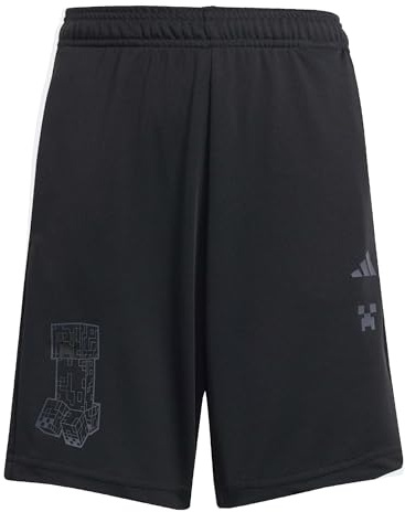 adidas Unisex Kids Minecraft Training Short, Black, 11-12 Years