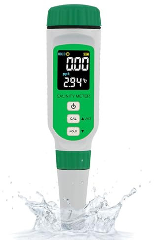 HGTRH Misuratore di Ossigeno Disciolto, Tester di qualità e Misuratore di Salinità Sonda Staccabile Compensazione della Temperatura IP65