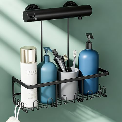 HouseUp Estantería de ducha colgante sin taladrar, Estante para colgar champú soporte para ducha cesta desoportede baño jabón