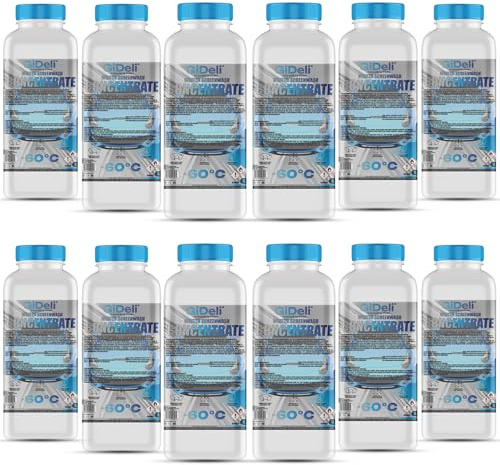 GiDeli Anticongelante concentrado para parabrisas (12 x 1 L, anticongelante de -60 °C, para protección contra heladas)