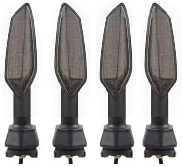 Kompatibel Med Kawasaki Z125 Z300 Z400 Z650 Z750 Z800 Z900 Z1000 Blinkande Motorcykel Blinkerslampa Blinkers motorcykelindikatorer(Smoke 4 PCS)