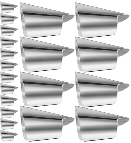 JUMPLAWN 20piezas Protector Dedos Acero Inoxidable Cubierta Uñas para Cortar Verduras y Frutas Funda para Cocina Herramienta Segura para Pelar y Picar Alimentos