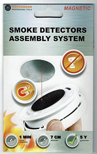 Mascot Détecteur de fumée – Détecteur de fumée Fixation – Patin adhésif – Fixation Magnétique – Système de Montage avec Aimant