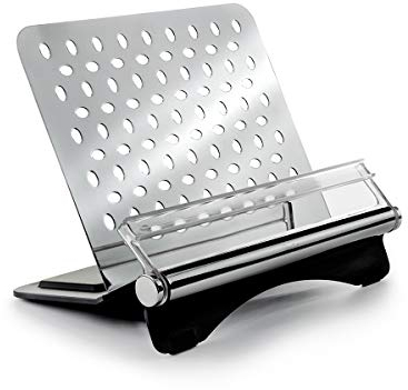 Robert Welch Signature Cookbook & Tablet Stand. Multi Award Winning Design - Made from 18/10 Stainless Steel and ABS. Features Magnets to Hold Recipes in Place.