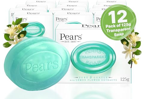 PEARS Jabón Flor de Limón Multipack, 12 x 125 g