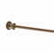 Loberon Gardinenstange Henderson, Elegantes Design, matt-glänzendes Finish, ausziehbar, Teleskopstange, Vorhangstange, Edelstahl, Aluminium, Eisen, antikmessing
