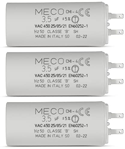 Set med 3 kondensatorer 3,5 µF special SOMFY 10 Nm småskaliga rulljalusier 2,8 mm - 1 års garanti