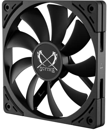 Scythe Kaze Flex II 120 Slim PWN Premium Slim PC Fan,120mm x 15mm, Fluid Dynamic Bearing, 4-Pin Connector (Kaze Flex II Slim, 1800RPM)