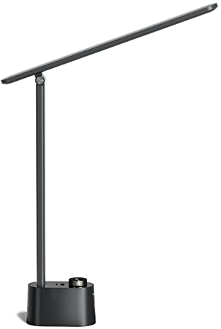 Honeywell Lampada da scrivania con porta di ricarica USB - Lampada da comodino dimmerabile per casa e ufficio, lampada da tavolo piccola pieghevole portatile per Adulti che leggono e lavorano, HWT-H01