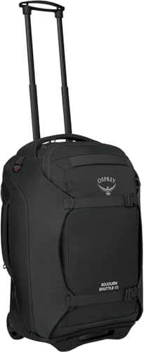 Osprey Sojourn Shuttle 22/45L Wheeled Duffel Bag, Black