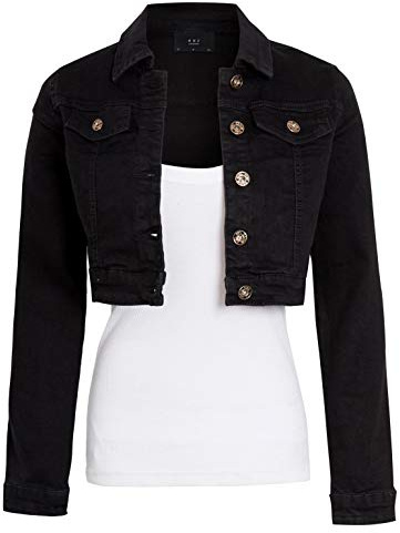 SS7 Femme Veste en Jean Cropped