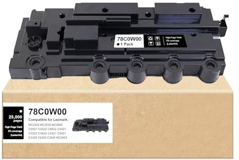 Verabeenix 78C0W00 Waste Toner Box/Bottle/Container Compatible for Lexmark MC2425 MC2325 MC2535 CS421 CS521 CX421 CX521 008R13325 Waste Toner Bottle Compatible for Xerox C310 C315 C410 C415